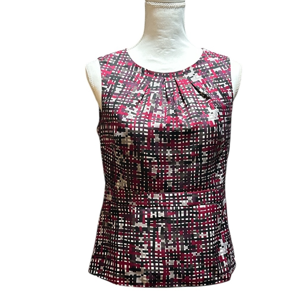 Ann Taylor Women's Sleeveless Patterned Top